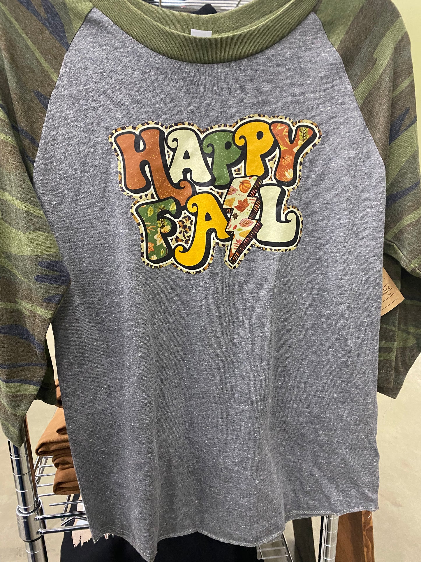Happy Fall Camo/Grey Jersey