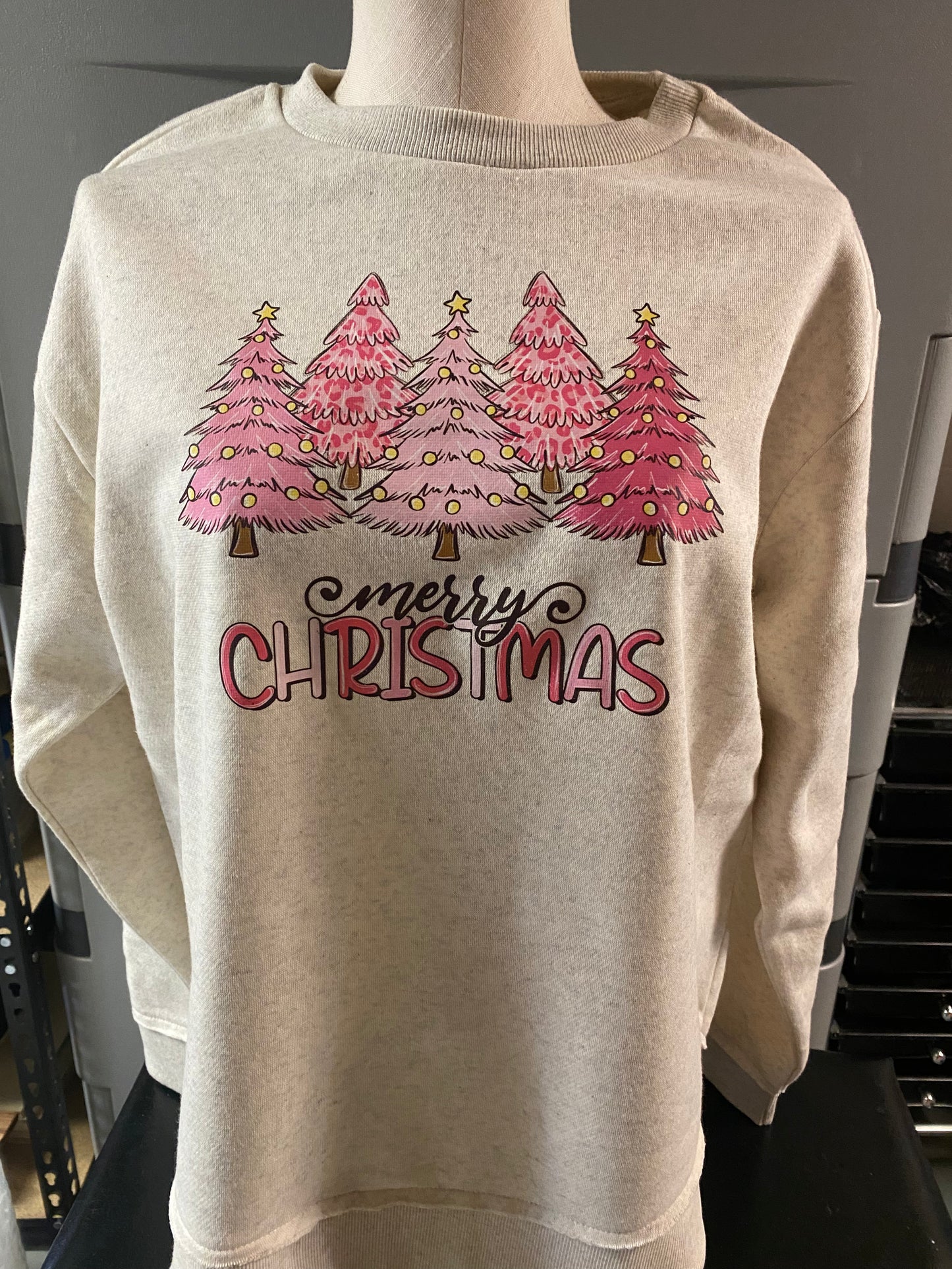 Pink Merry Christmas Trees