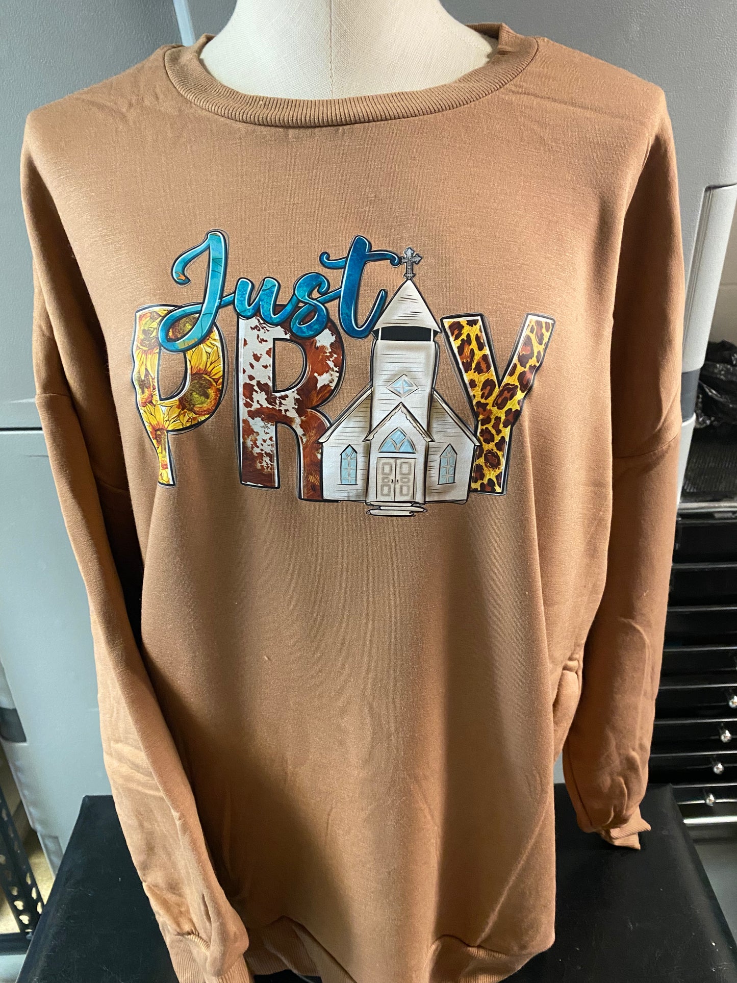 Just Pray Crewneck Sweatshirt