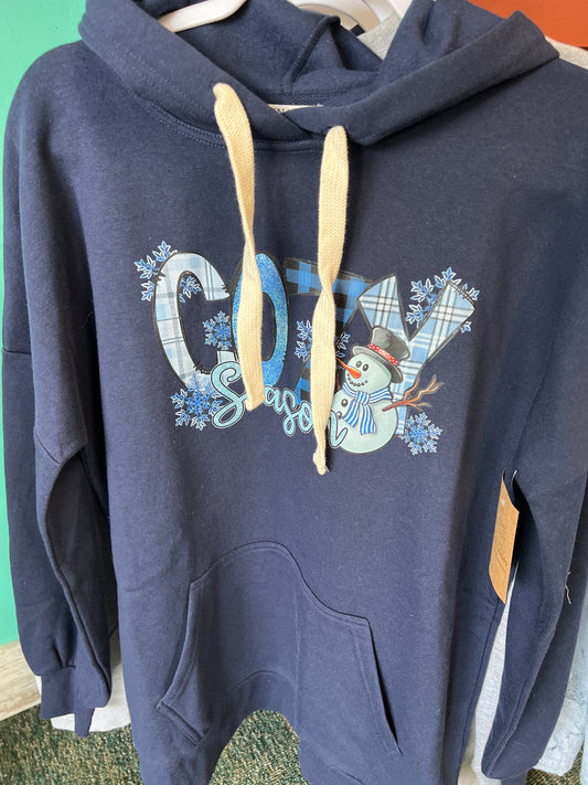 Cozy Season Snowman hoodie