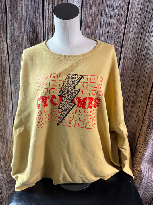 Iowa State w/ Leopard Lightning Bolt