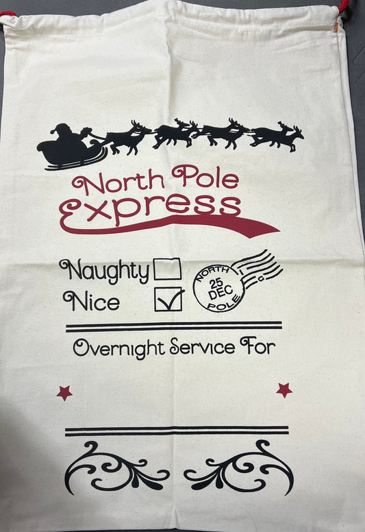 Santa Sack North Pole Express