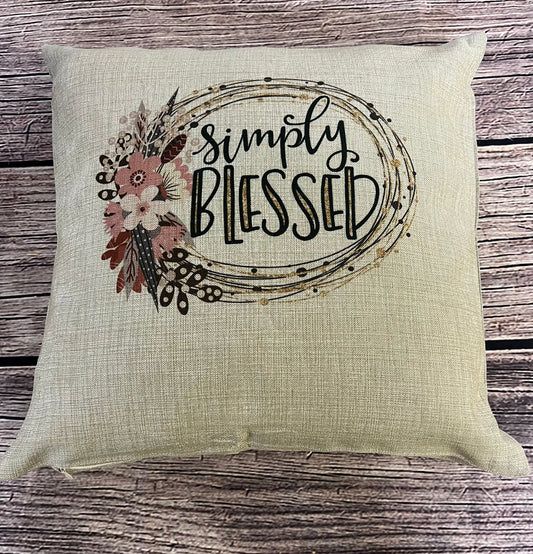 Simply Blessed Pillow